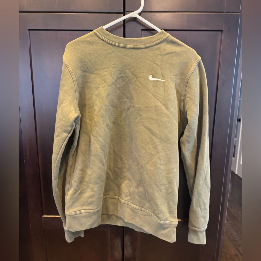 Nike Women's Olive  crewneck Sweatshirt